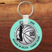 Basketball-Gastgeschenke für Mädchen, FARBEN änder Schlüsselanhänger (Vorderseite)