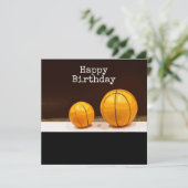 Basketball-Geburtskarte (Stehend Vorderseite)