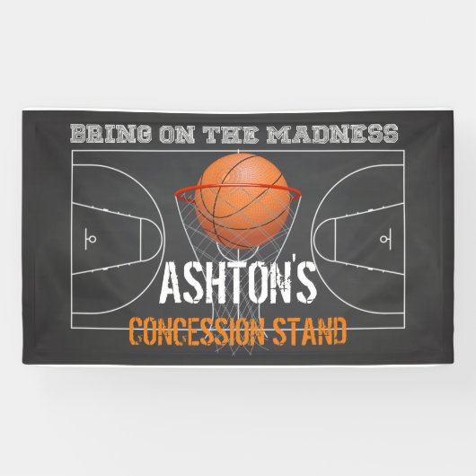 Basketball Geburtstag, Basketball Thema, Geburtsta Banner (Horizontal)