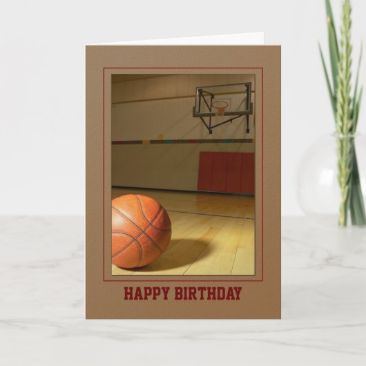 Basketball-Geburtstag danken Ihnen jeder möglicher Karte (Vorderseite)
