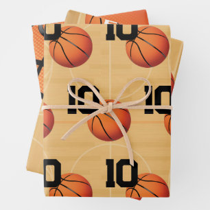 Basketball Geburtstag Geschenkpapier Set