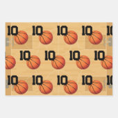 Basketball Geburtstag Geschenkpapier Set (Vorderseite)