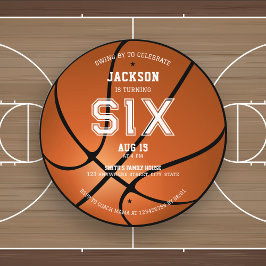 Basketball Geburtstag jeder Altersrunde Einladung