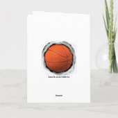 Basketball Geburtstag Karte (Rückseite)