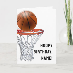 Basketball Geburtstag Karte
