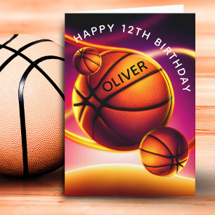 Basketball Geburtstag Karte