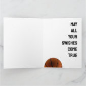 Basketball Geburtstag Karte (Innenseite)