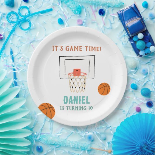 Basketball Geburtstag Pappteller (Party)