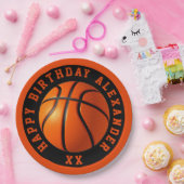 Basketball Geburtstag personalisieren Pappteller (Party)