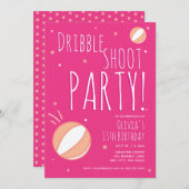 Basketball Geburtstag Personalisierte Party Einlad Einladung (Vorne/Hinten)