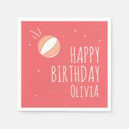 Basketball Geburtstag Personalisiertes Party Serviette