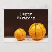 Basketball Geburtstag Postkarte (Vorderseite)