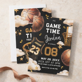 Basketball-Geburtstagseinladung Einladung