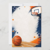 Basketball-Geburtstagsfeier Einladung (Rückseite)