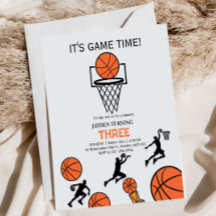 Basketball-Geburtstagsfeier-Einladung