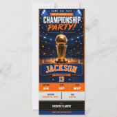 Basketball-Geburtstagsfeier-Ticket Einladung (Vorderseite)