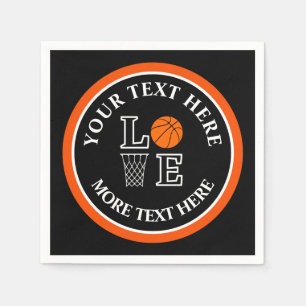 Basketball Geburtstagsgeschenk, Basketball Team Sp Serviette