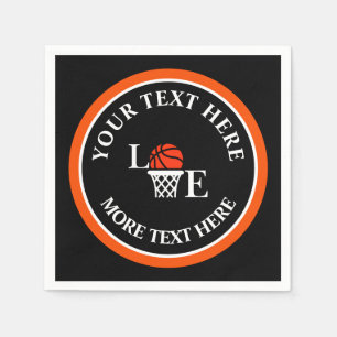 Basketball Geburtstagsgeschenk, Basketball Team Sp Serviette