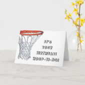 Basketball-Geburtstagskarte Karte (Gelbe Blume)