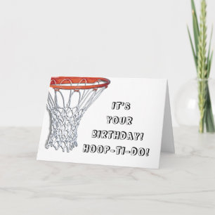 Basketball-Geburtstagskarte Karte