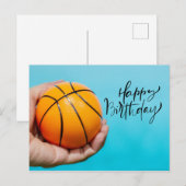 Basketball Geburtstagskarte Postkarte (Vorne/Hinten)