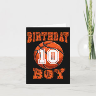 Basketball - Geburtstagskind 10 Jahre alt 10. Gebu Karte