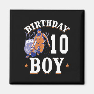 Basketball - Geburtstagskind 10 Jahre alt Geburtst Magnet