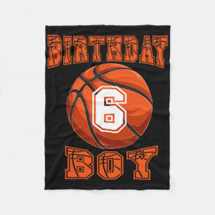 Basketball - Geburtstagskind 6 Jahre alt 6. Geburt Fleecedecke