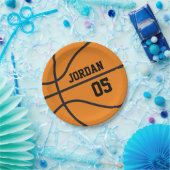 Basketball Geburtstagspapierplatte Pappteller (Party)