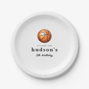Basketball-Geburtstagspapierteller Pappteller