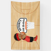 Basketball Geburtstagspartei personalisiert Banner (Vertikal)