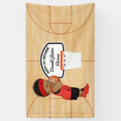 Basketball Geburtstagspartei personalisiert Banner (Vertikal)