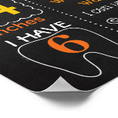 Basketball Geburtstagsparteienschild Poster (Ecke)