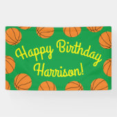 Basketball Geburtstagsparty Banner (Horizontal)