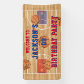 Basketball Geburtstagsparty Banner (Vertikal)