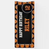 Basketball Geburtstagsparty Banner (Vertikal)