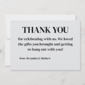 Basketball Geburtstagsparty, Basketball Player Dankeskarte (Rückseite)