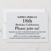 Basketball Geburtstagsparty, Basketball-Spieler In Einladung (Rückseite)