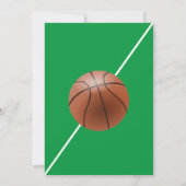 Basketball Geburtstagsparty Einladung (Rückseite)
