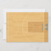 Basketball Geburtstagsparty Einladung (Rückseite)