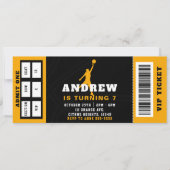 Basketball Geburtstagsparty Einladung (Vorderseite)