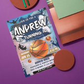 Basketball Geburtstagsparty Einladung