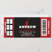 Basketball Geburtstagsparty Einladung (Vorderseite)