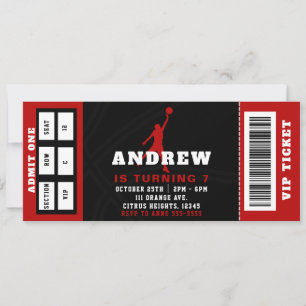 Basketball Geburtstagsparty Einladung