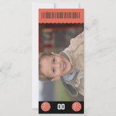Basketball Geburtstagsparty - FotoTicket Einladung (Rückseite)