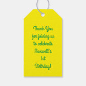 Basketball Geburtstagsparty Geschenkanhänger (Rückseite)