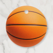Basketball Geburtstagsparty Geschenkanhänger (Rückseite)