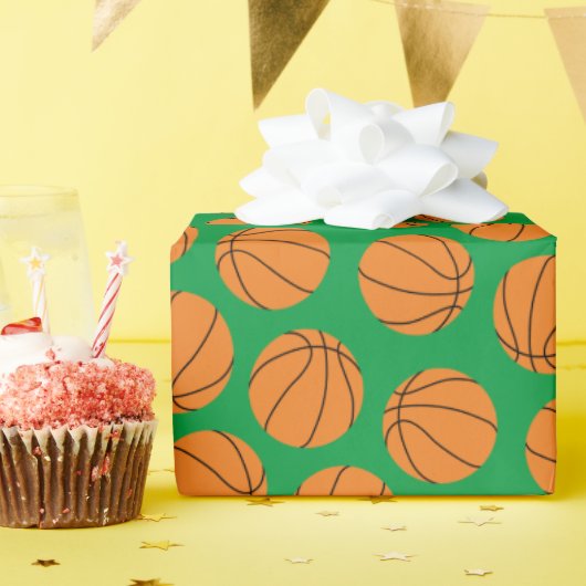 Basketball Geburtstagsparty Geschenkpapier (Geburtstagsparty)