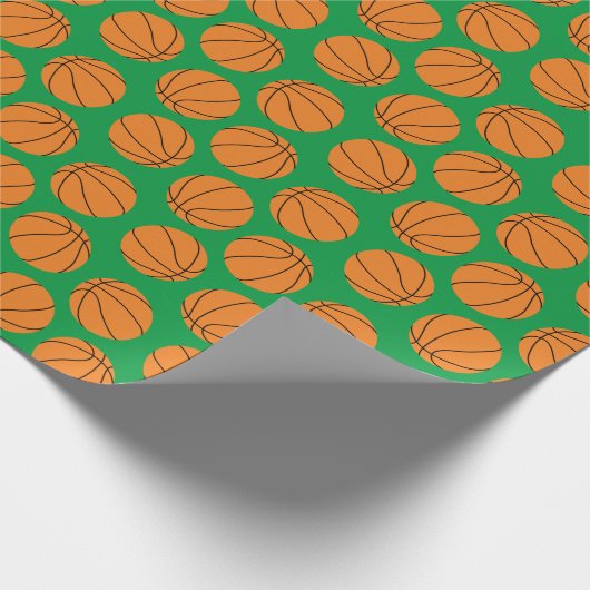 Basketball Geburtstagsparty Geschenkpapier (Ecke)
