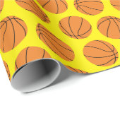 Basketball Geburtstagsparty Geschenkpapier (Rolleneckpunkt)